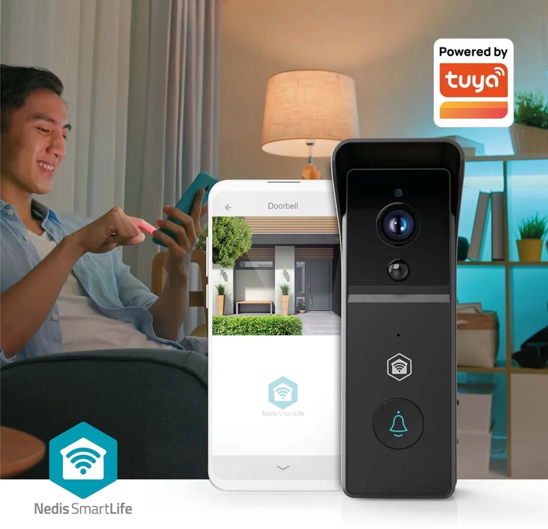 Nedis SmartLife Video Deurbel 3MP WIFICDP21BK - Zwart