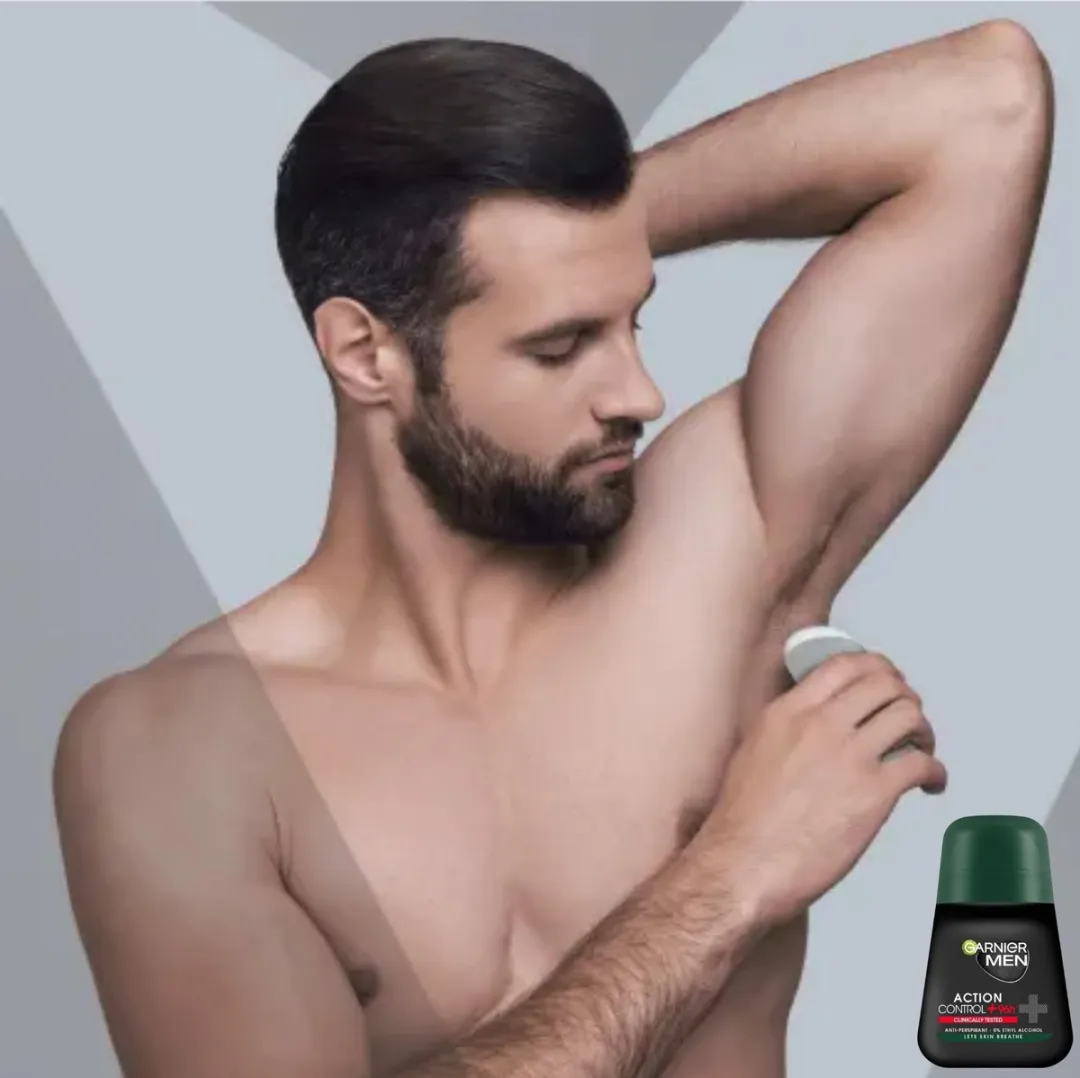 Garnier Men Deodorant Roll On Action Control+ 96h - 3x50ml