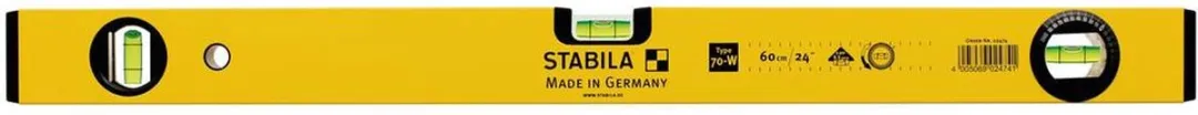 Stabila Type 70 W 2474 Waterpas 60cm - 0.5 mm/m - afbeelding 3 van 6