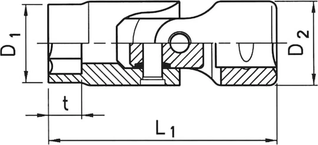 Würth Cardangewricht Inzetstuk 3/8" - 10mm - Verchroomd