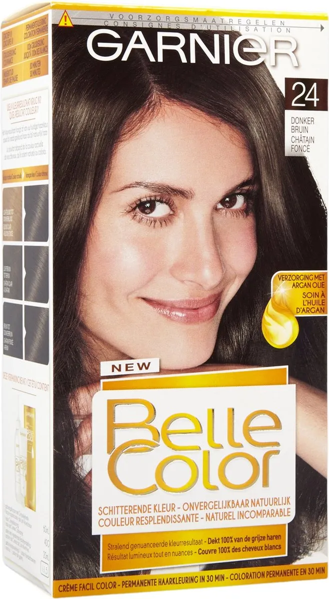 Garnier Belle Color 24 Donkerbruin Permanente Haarkleuring