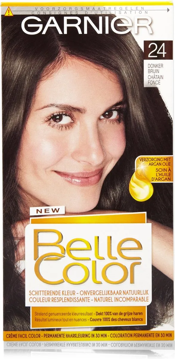 Garnier Belle Color 24 Donkerbruin Permanente Haarkleuring