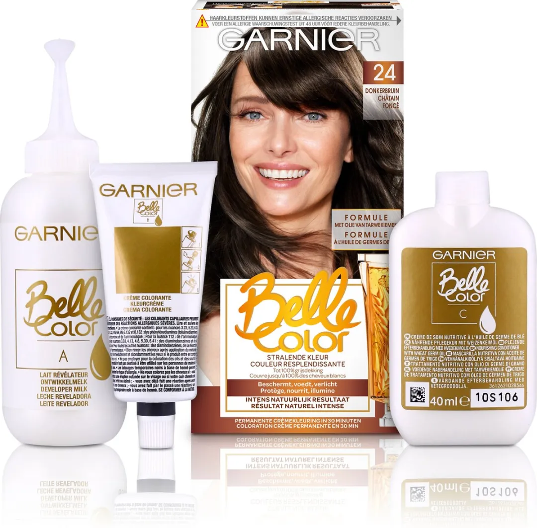 Garnier Belle Color 24 Donkerbruin Permanente Haarkleuring