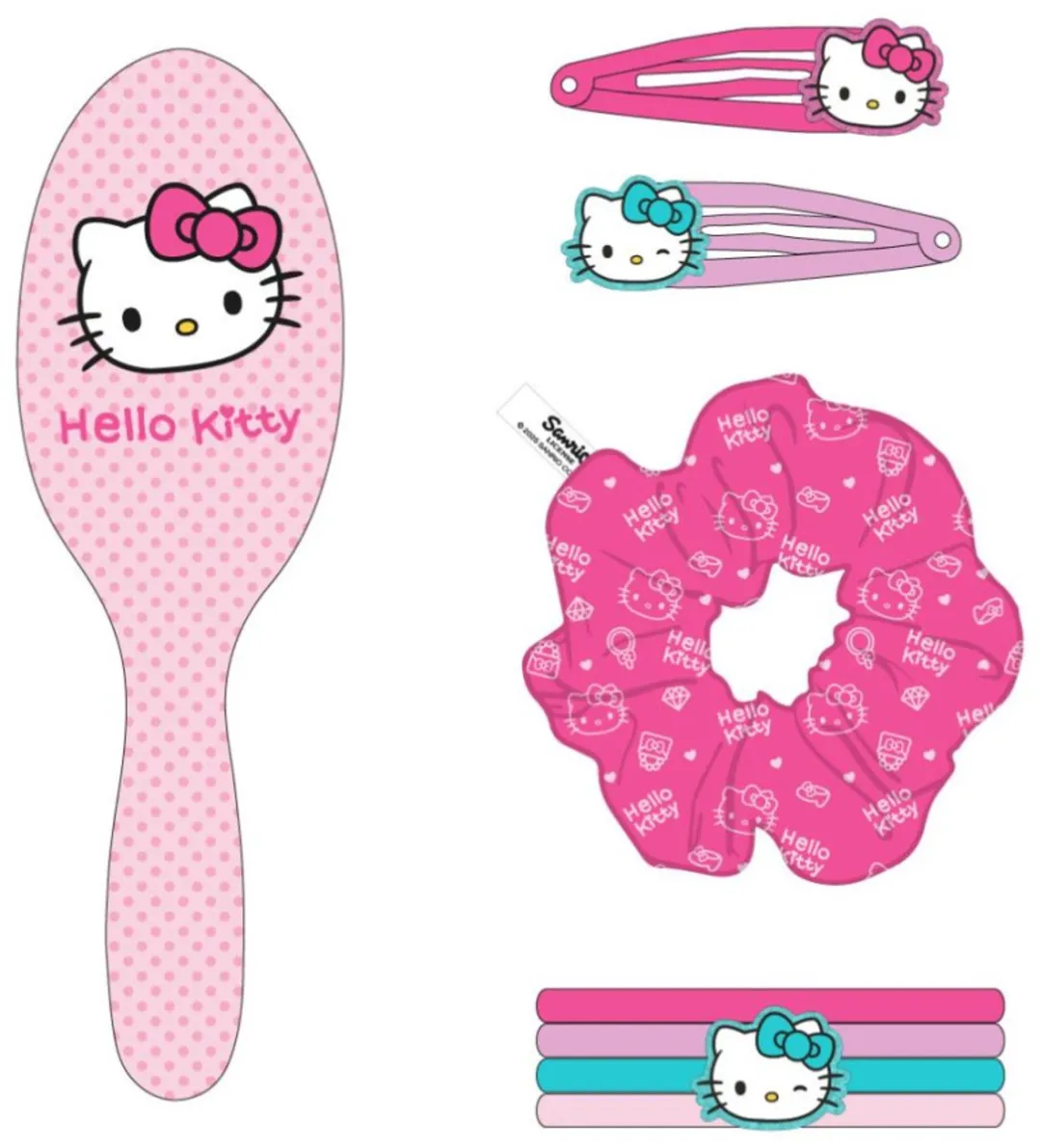 Hello Kitty Haarbeeldjes - 8 Stuks