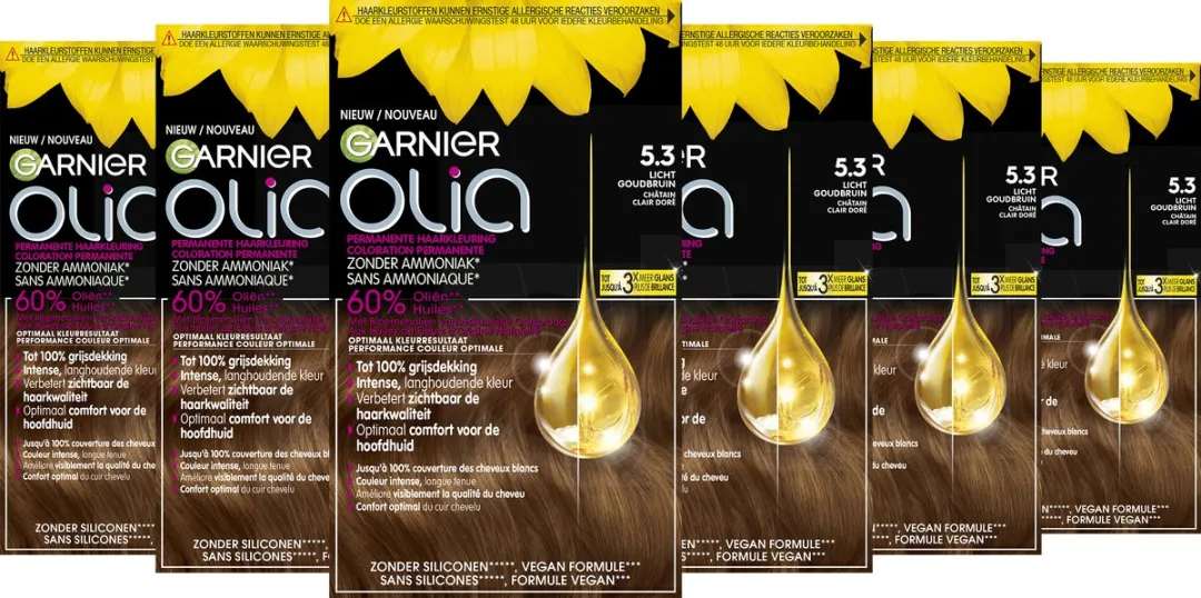 Garnier Olia 5.3 Permanent Haarkleuring - 6 Stuks