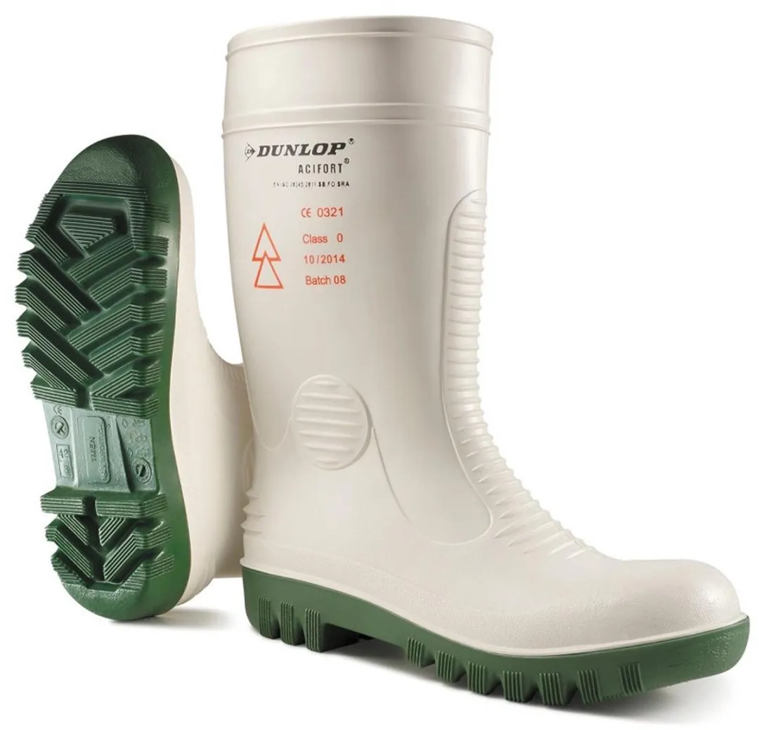 Dunlop Acifort A571411 Werklaarzen - SB - Wit - 42