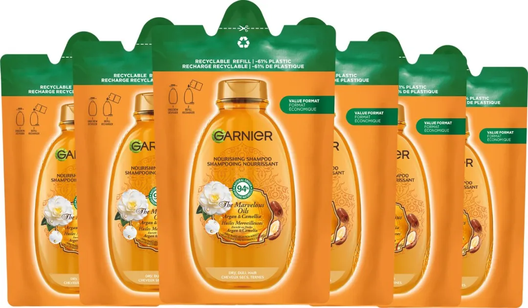 Garnier Loving Blends Argan & Cameliaolie Shampoo Refill 6x250ml