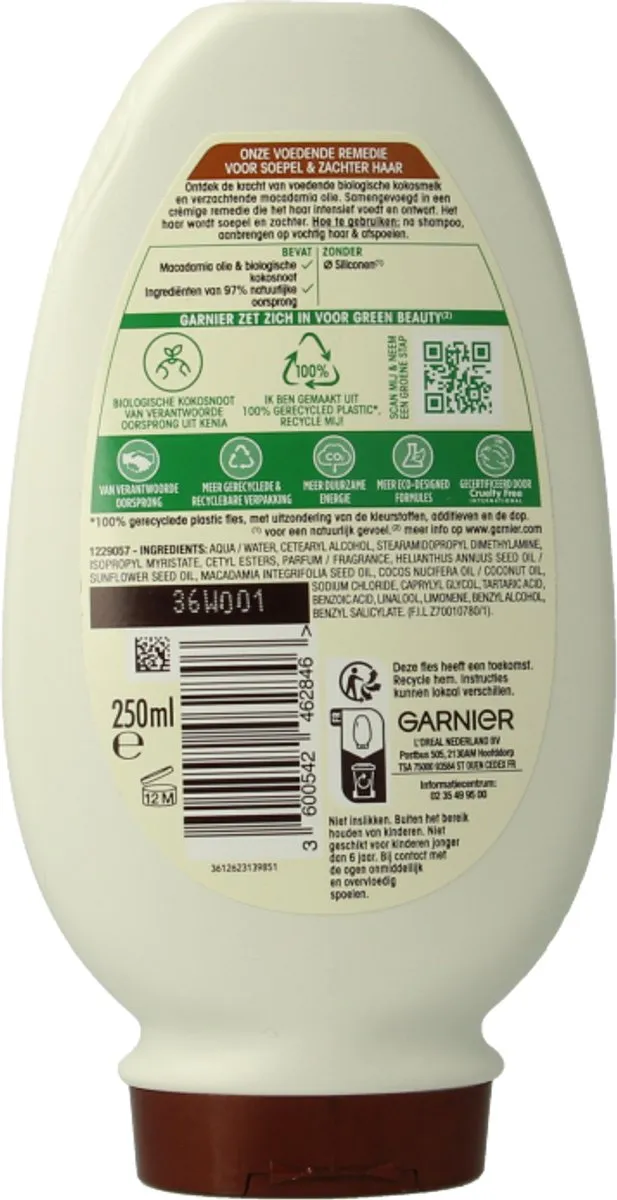 Garnier Loving Blends Conditioner Kokosmelk & Macadamia 250ml