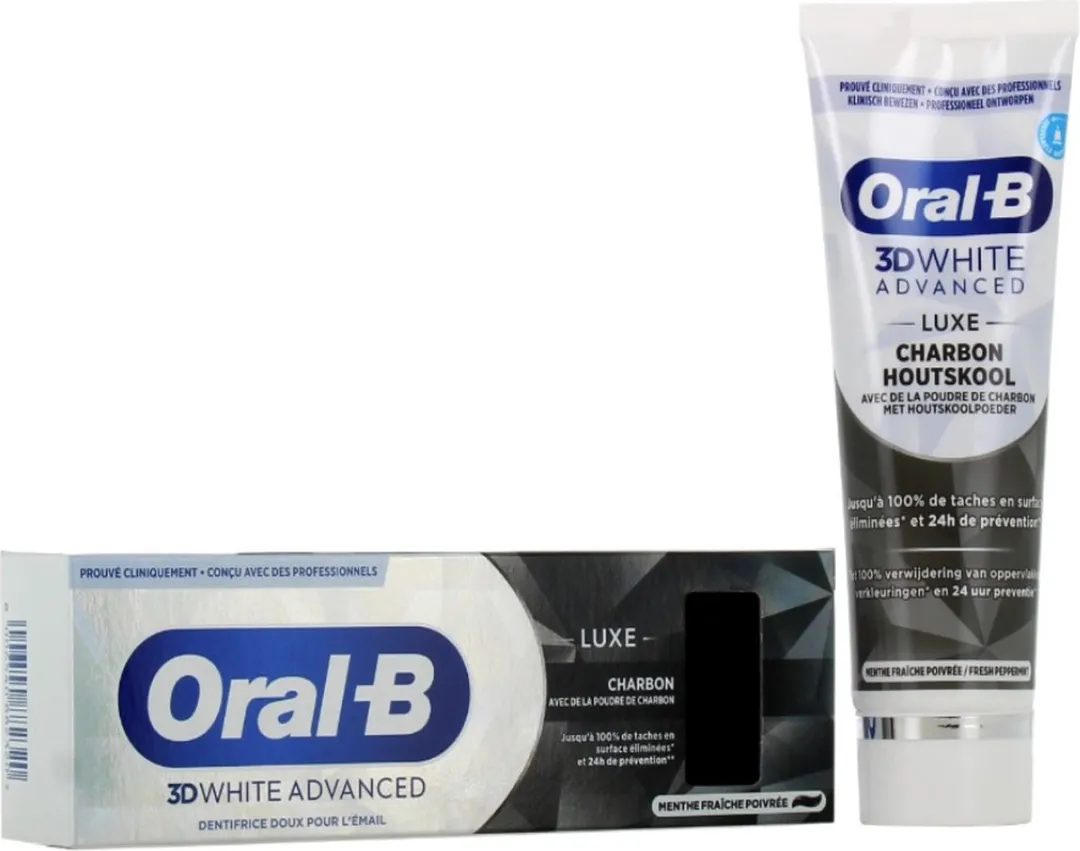 Oral-B 3D White Whitening Therapy Charcoal 75ml