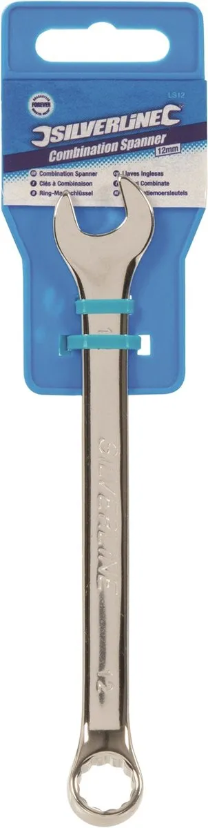 Silverline Steekringsleutel 12mm - Hoogglans Chroom - afbeelding 6 van 6