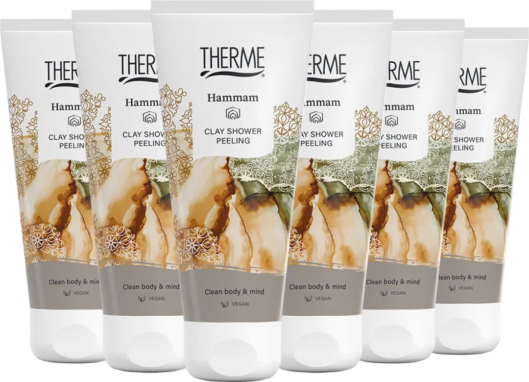 Therme Hammam Clay Shower Peeling - 6x200ml