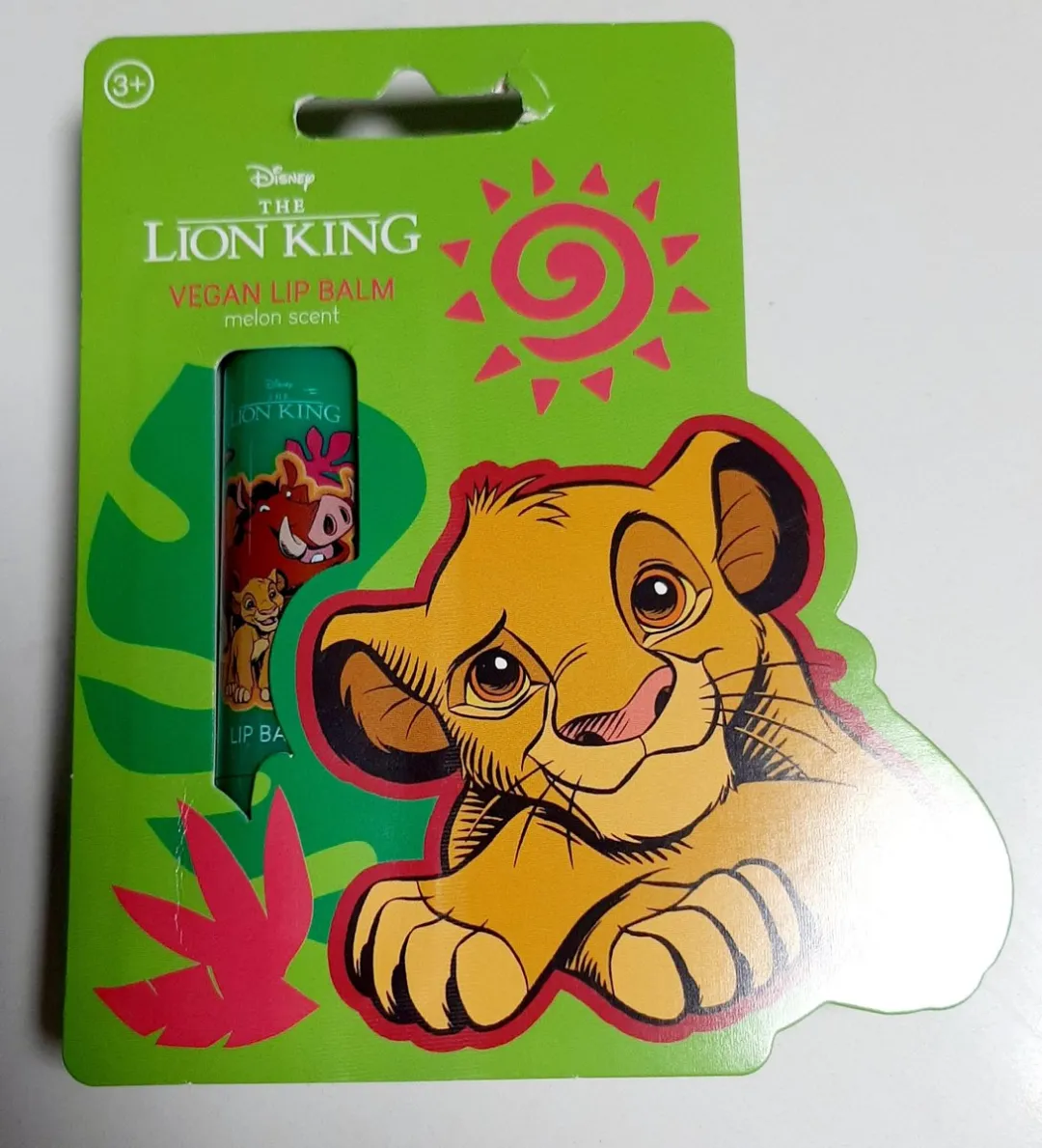 Disney De Leeuwenkoning Simba & Pumba Vegan Lipbalsem 4,3g - Groen