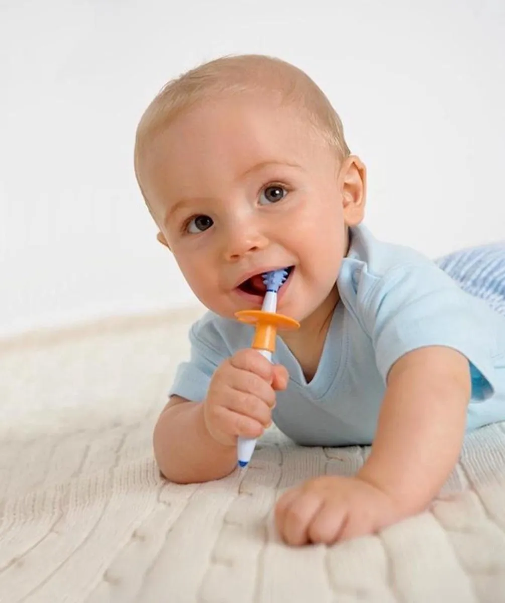 NUK Educatieve Tandhygiëne Kit 6m+ - Wit/Turquoise