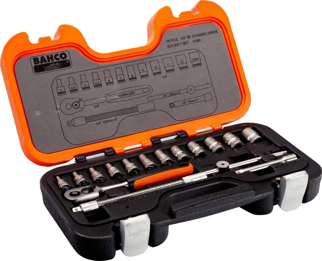 Bahco S160 Doppenset 1/4"
