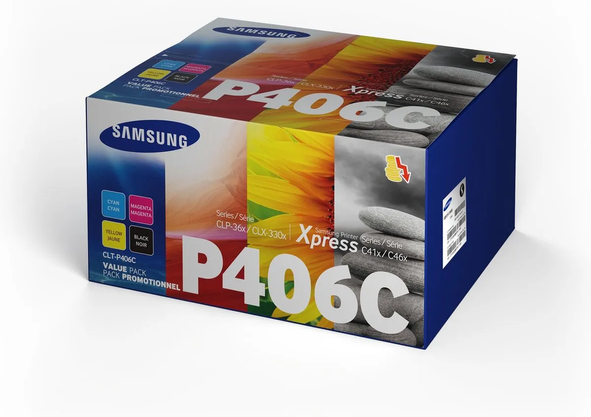 Samsung CLT-P406C Rainbow Toner Kit - 1500 Pagina's