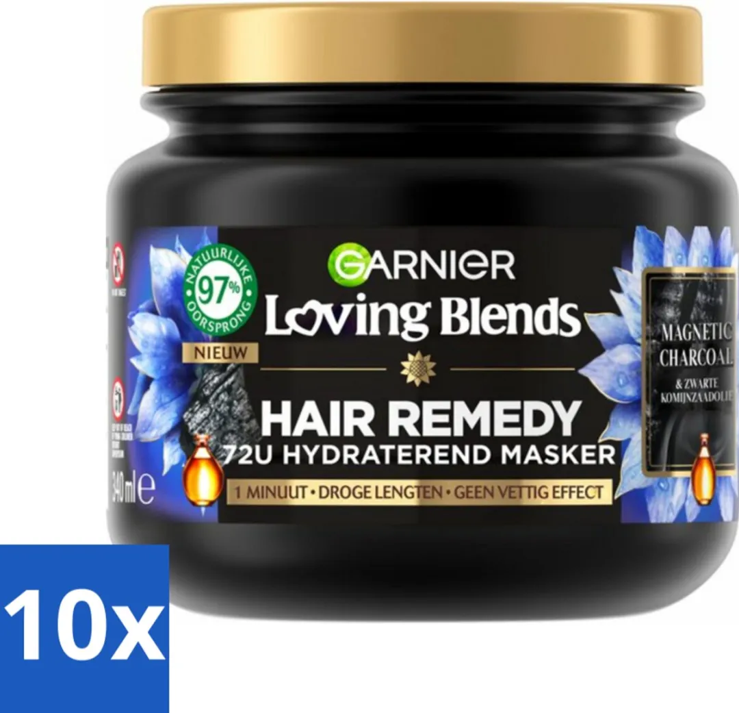 Garnier Loving Blends Magnetic Charcoal Haarmasker 340ml