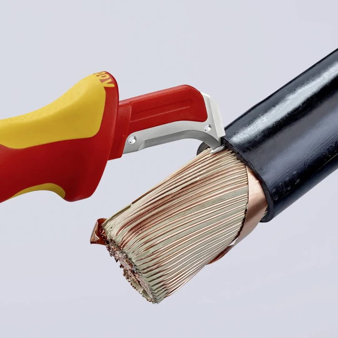 Knipex 98 55 Kabelmes VDE - 180mm - Kleurloos