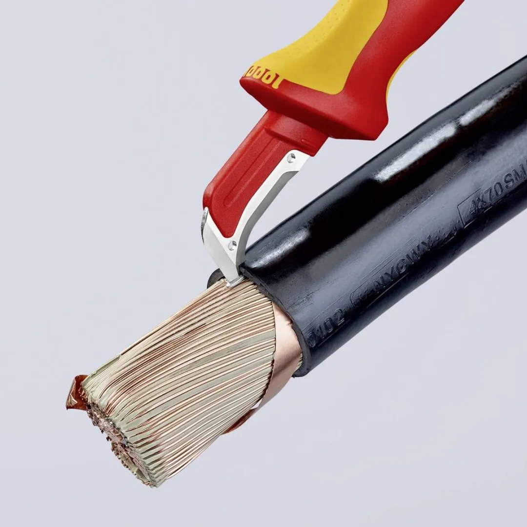 Knipex 98 55 Kabelmes VDE - 180mm - Kleurloos - afbeelding 6 van 6