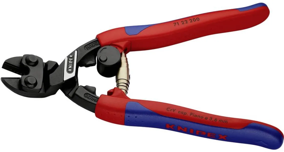 Knipex 71 22 200 Boutensnijtang - 20° gebogen kop