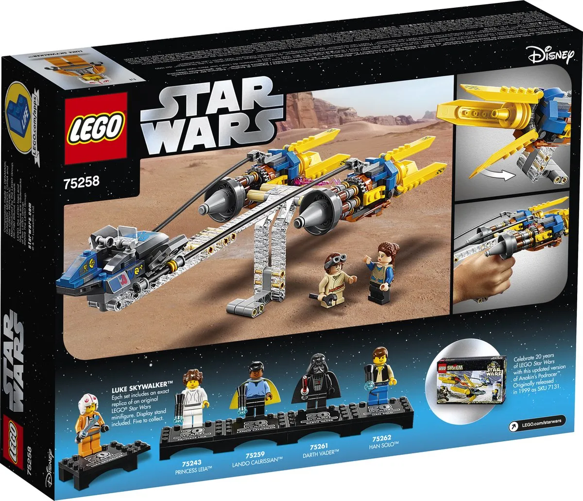 LEGO Star Wars Anakin's Podracer 75258 - 279 Stukken - afbeelding 6 van 6