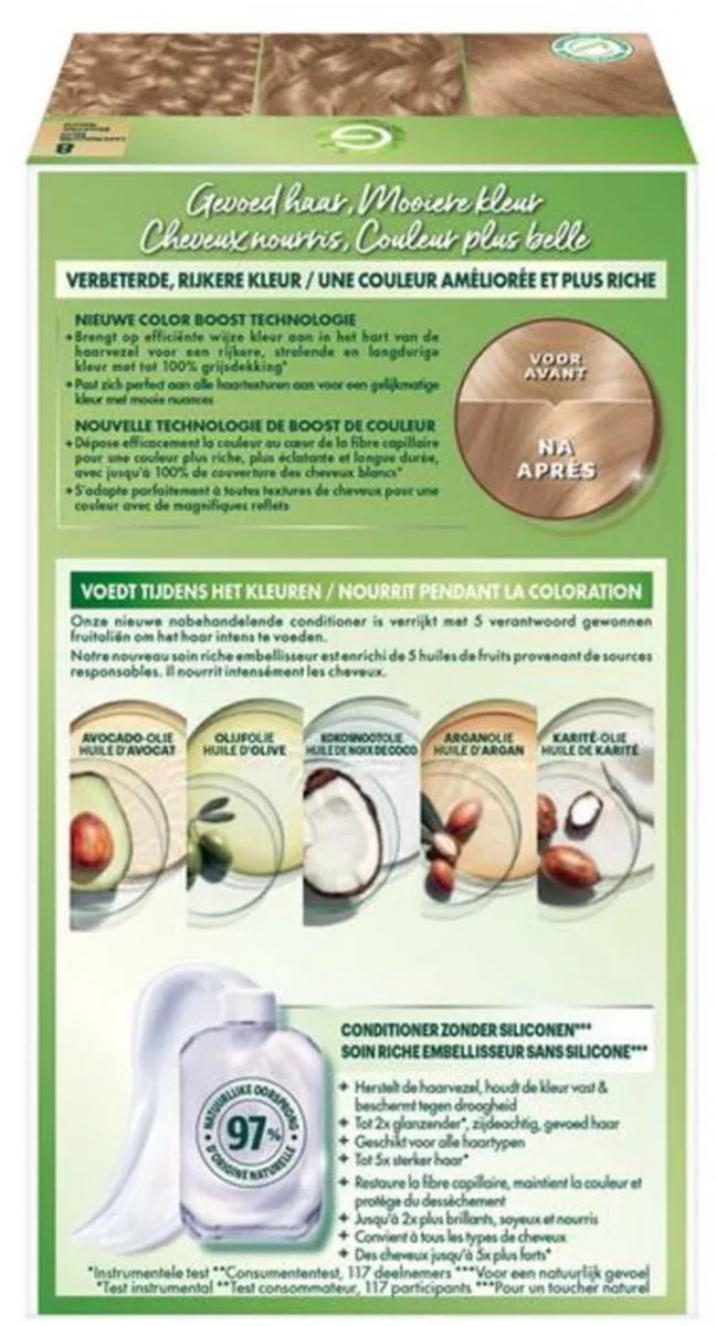 Garnier Nutrisse Ultra Crème 8 Lichtblond - 24 Stuks