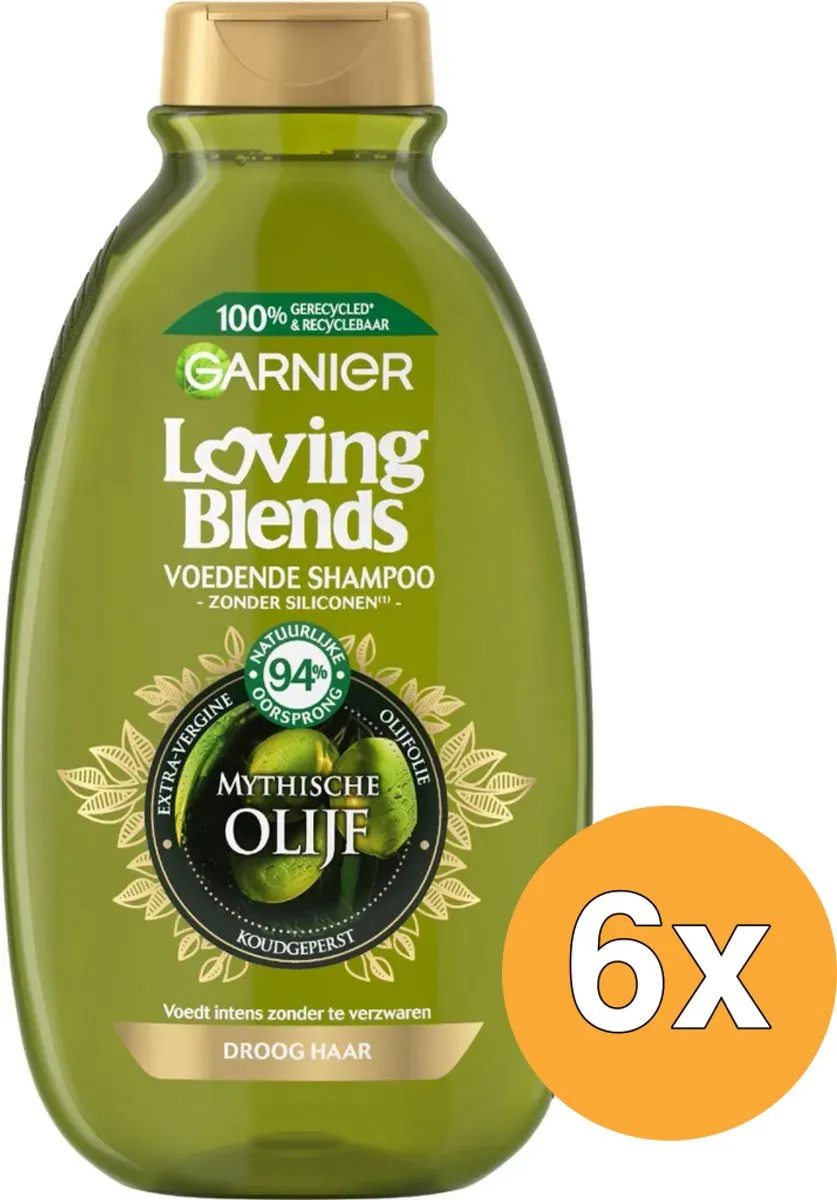 Garnier Loving Blends Mythische Olijf Shampoo - 6x300ml