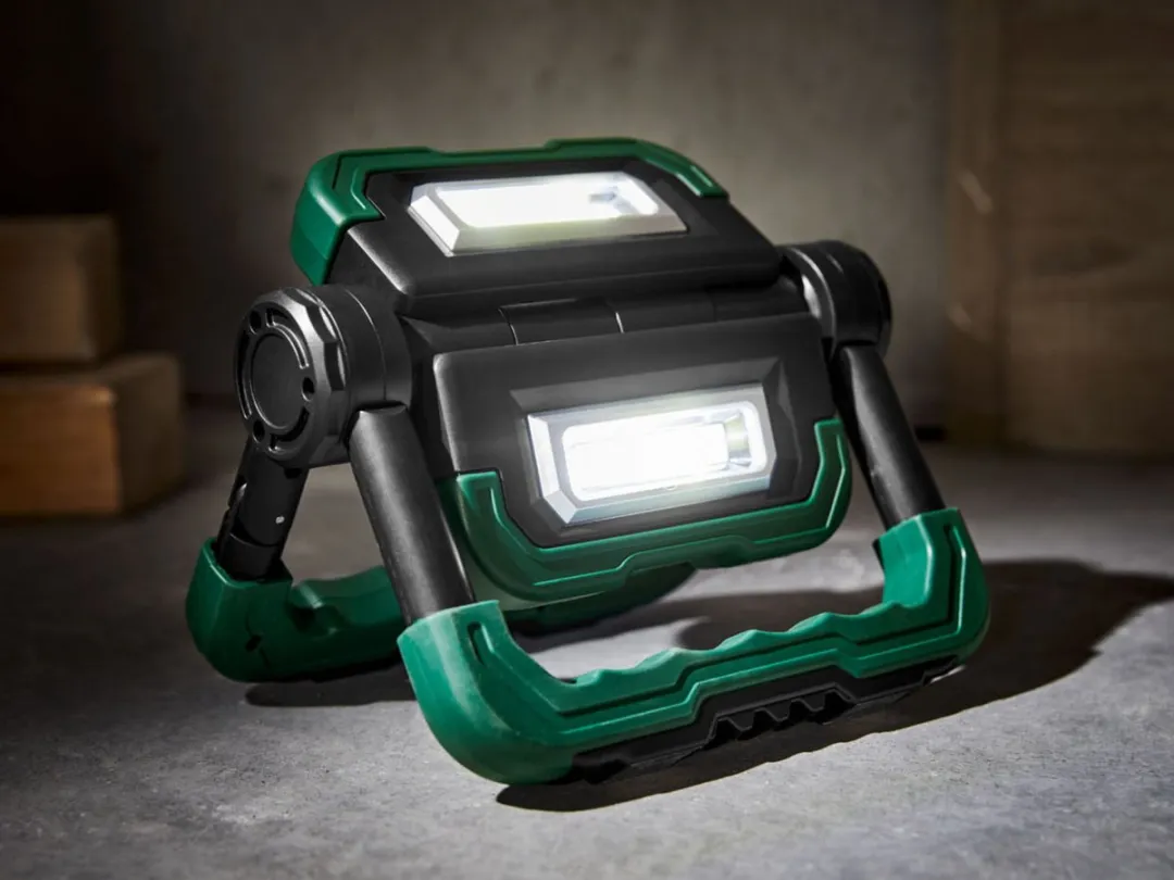 PARKSIDE LED Schijnwerper Powerbank 2x5W 6500K - Groen/Zwart