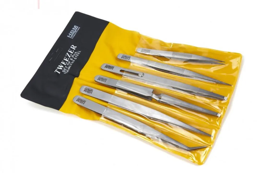 HBM 6-delige RVS Pincetset