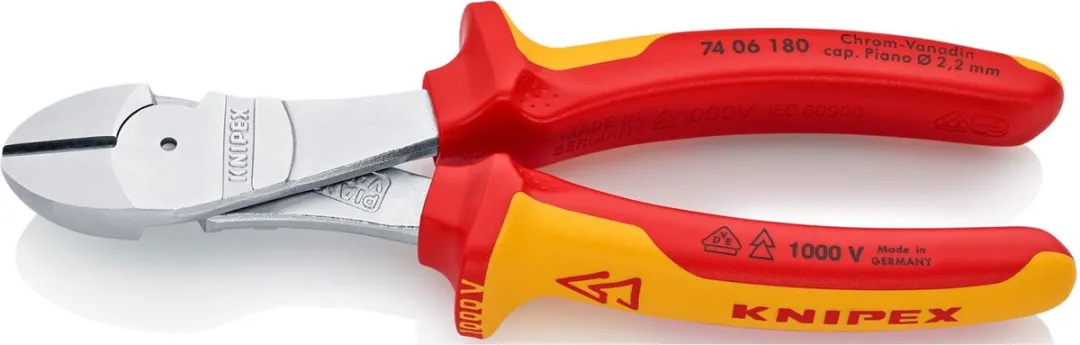 Knipex 74 06 180 Kracht-Zijsnijtang 180mm - Rood