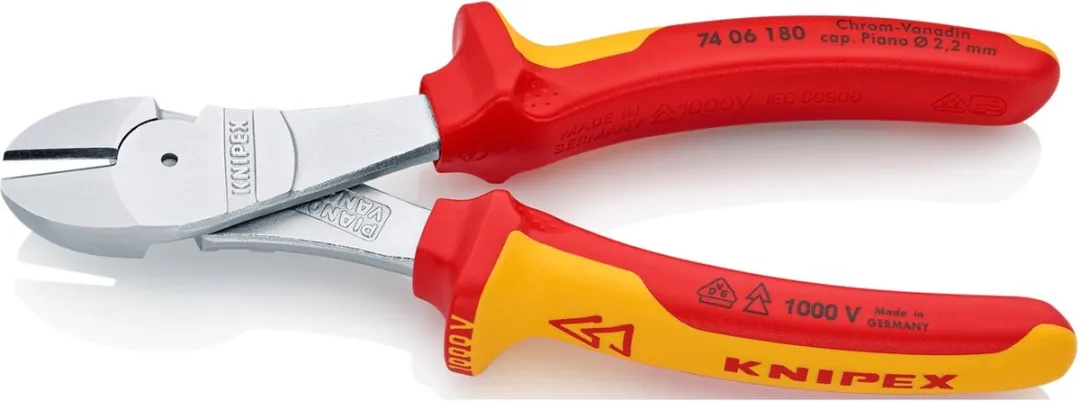 Knipex 74 06 180 Kracht-Zijsnijtang 180mm - Rood