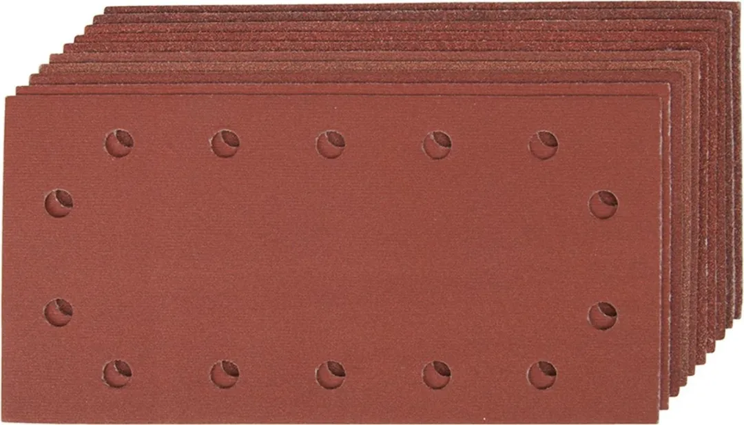 Silverline Geperforeerde Schuurvellen Klittenband - 10 Stuks