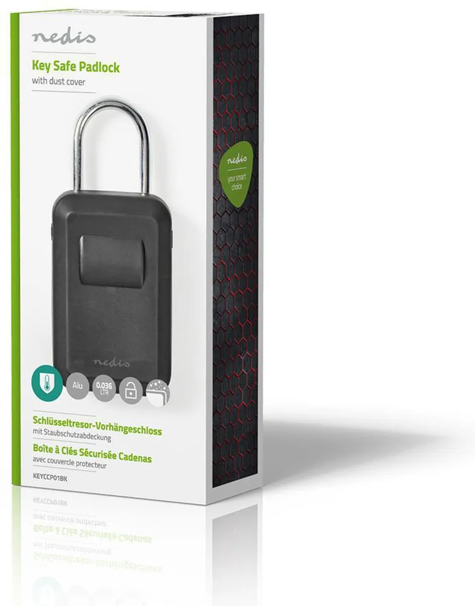 Nedis Sleutelkluis KEYCCP01BK - Zwart