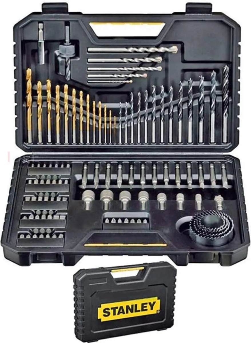 Stanley 100-delige Accessoireset STA7205-XJ - Metaal/Hout/Beton - afbeelding 6 van 6