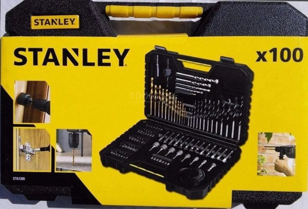 Stanley 100-delige Accessoireset STA7205-XJ - Metaal/Hout/Beton