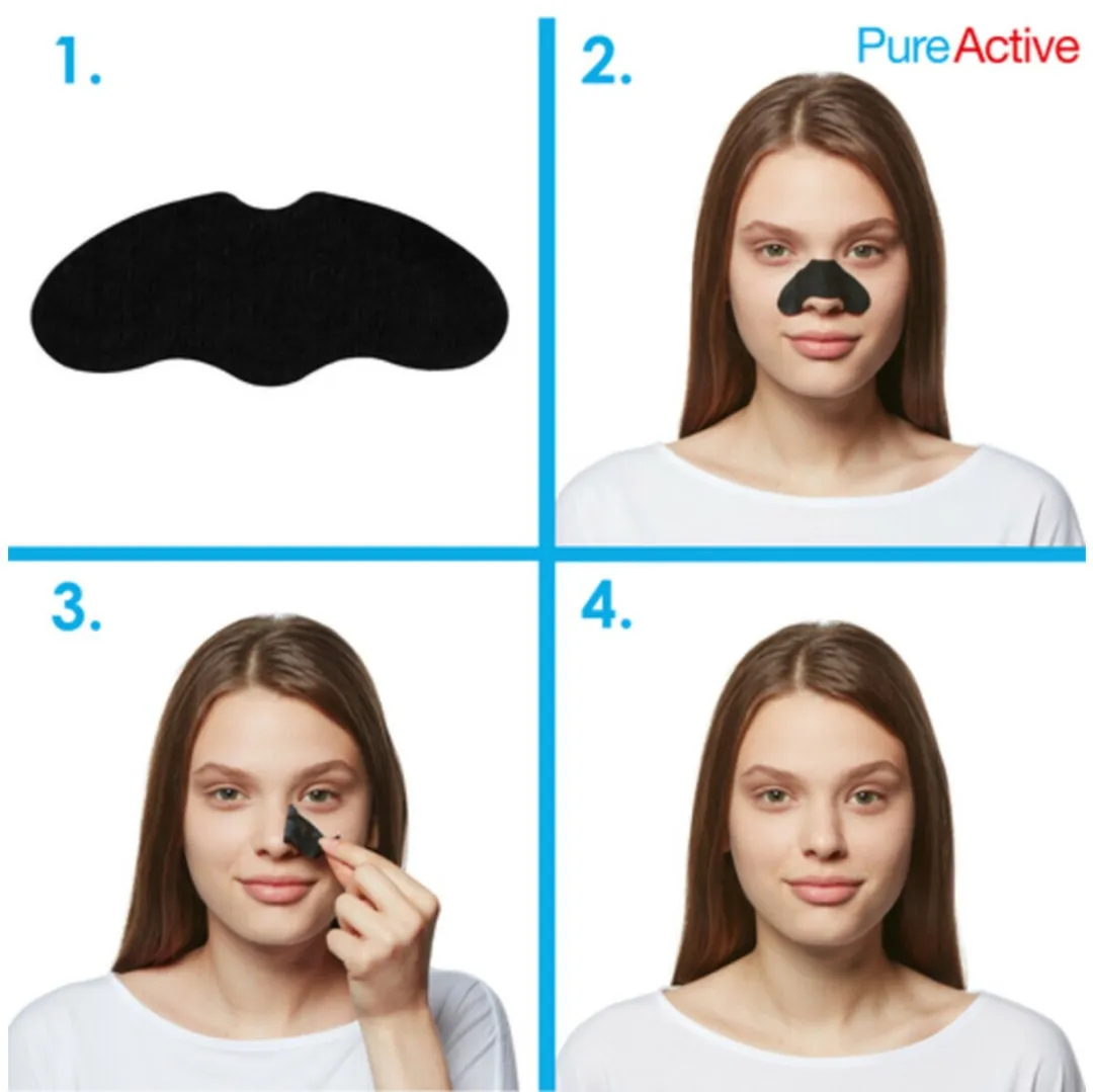 Garnier Pure Active Anti-Mee-Eters Houtskoolstrips - 6 Stuks