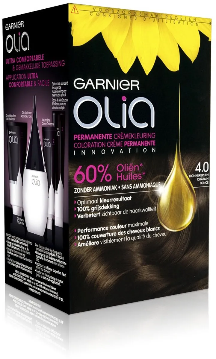 Garnier Olia Middenbruin 4 Haarkleuring 986ml
