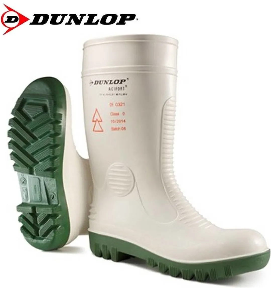 Dunlop Acifort A571411 Werklaarzen - SB - Wit - 44