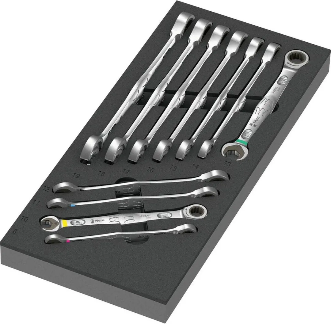 Wera Joker Ringratelsteeksleutelset 11-delig 8-19mm