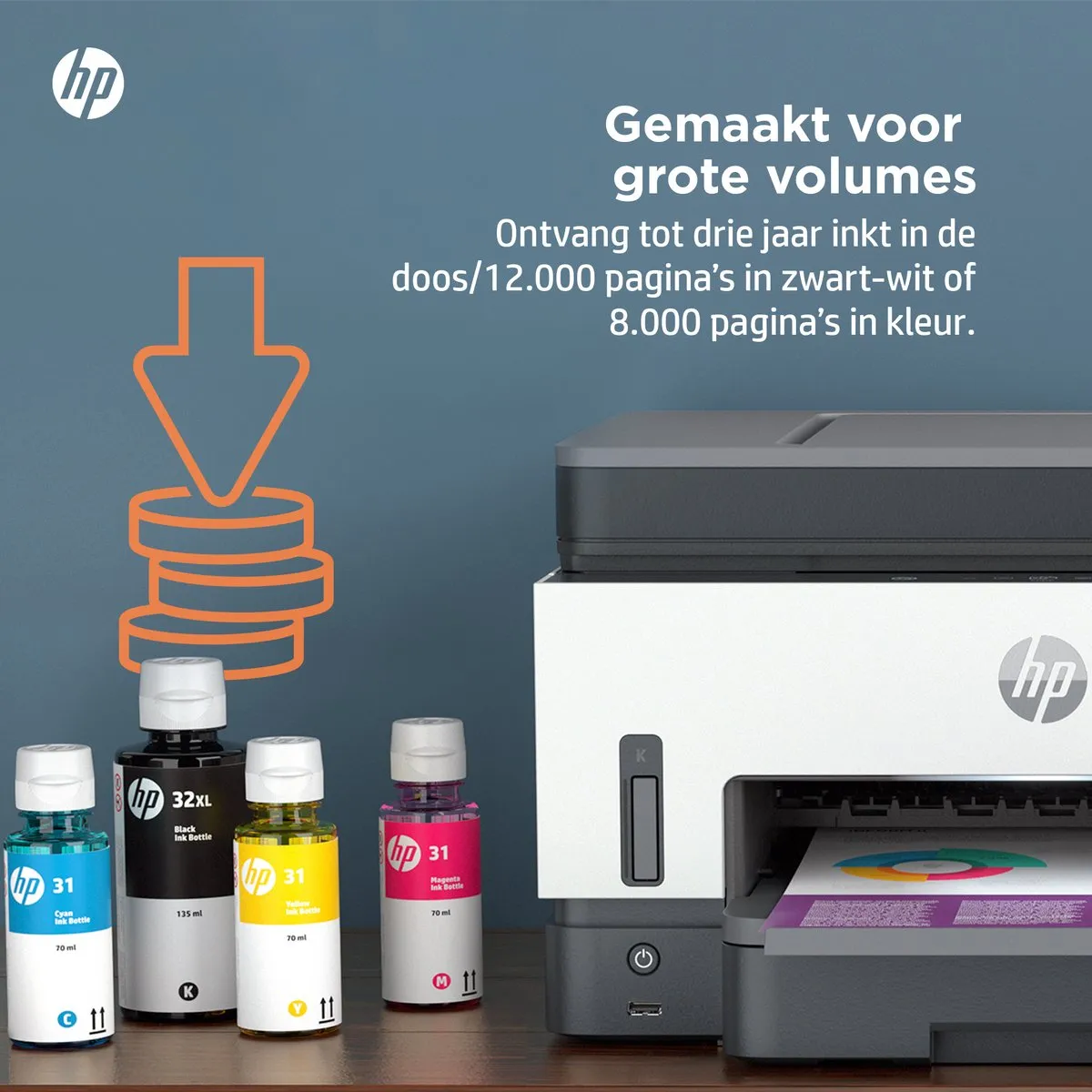 HP Smart Tank 7605 All-in-One Printer 28C02A#BHC - Wit