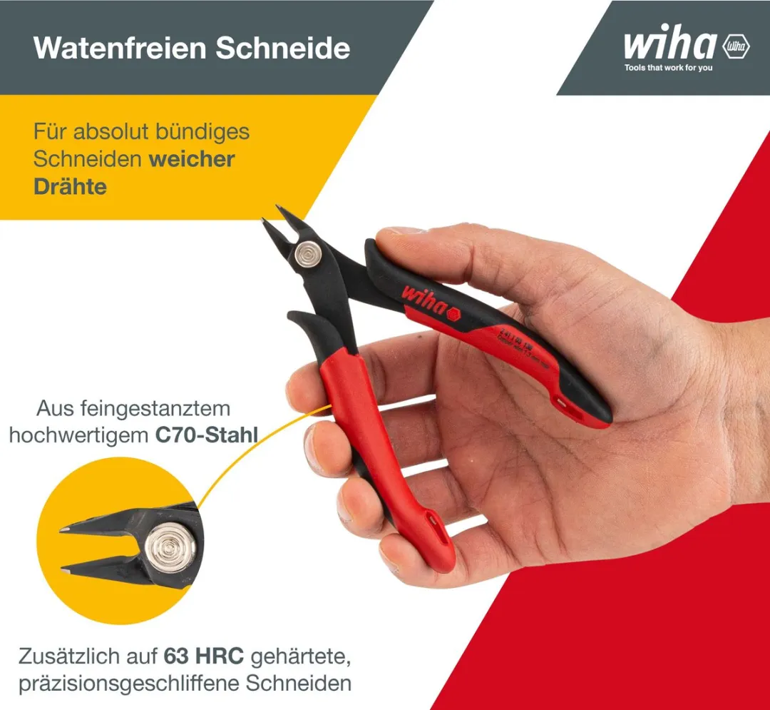 Wiha Zijkniptang 27391 - Electronic - Kleurloos