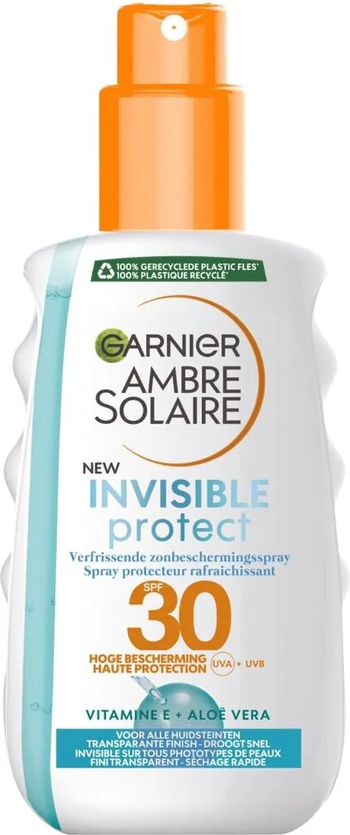 Garnier Ambre Solaire Invisible Protect Refresh Zonnebrandspray SPF 30 200ml