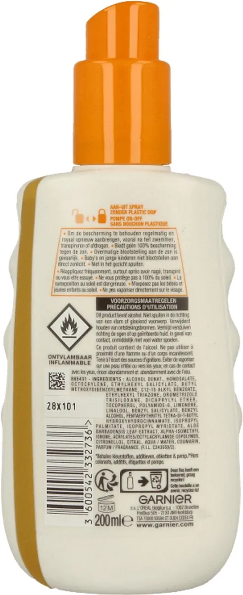 Garnier Ambre Solaire Invisible Protect Refresh Zonnebrandspray SPF 30 200ml