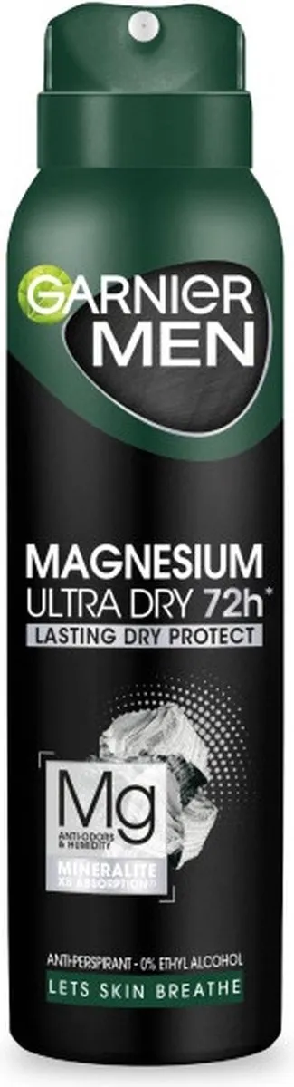 Garnier Men Magnesium Ultra Dry Deodorantspray 150ml