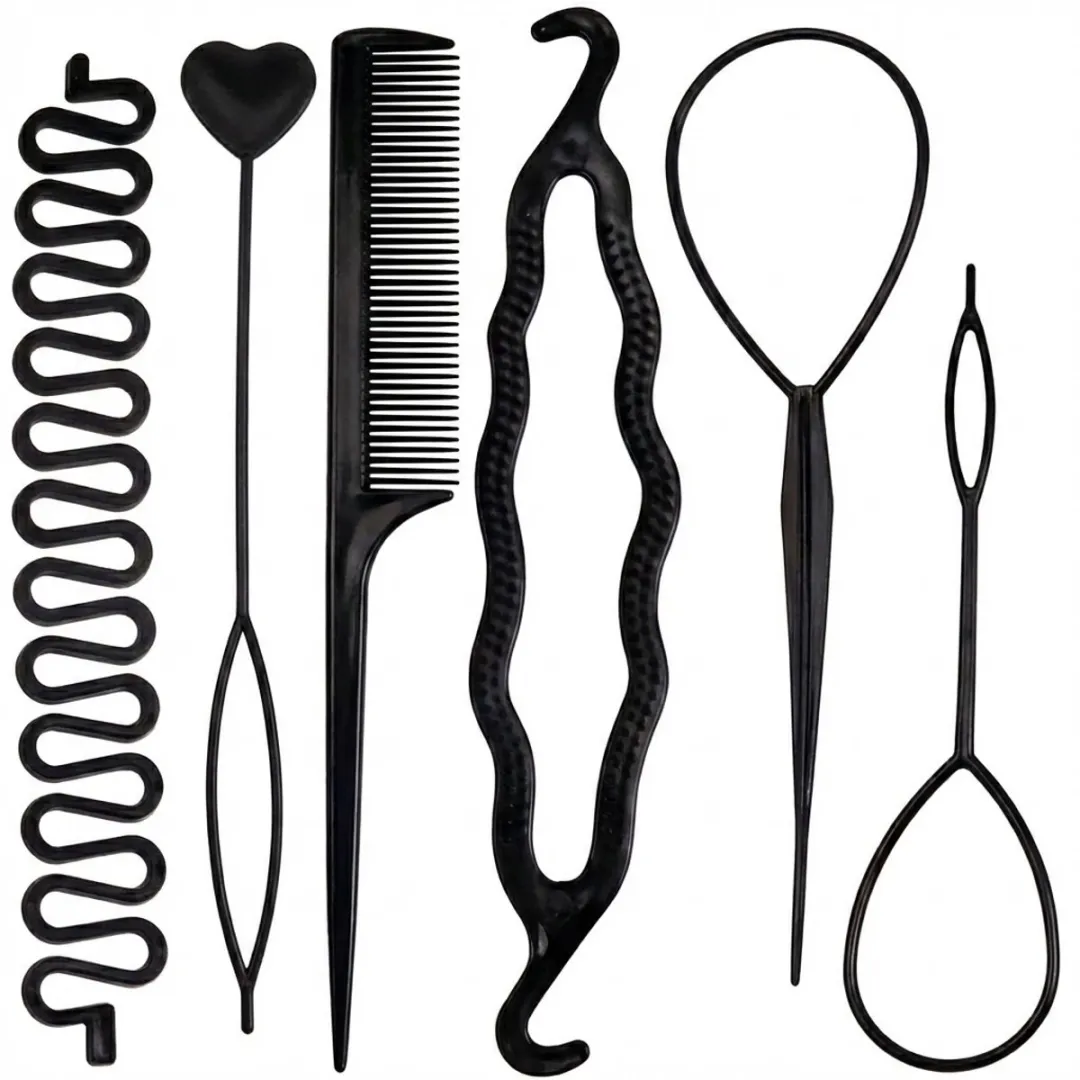 NUVEX Zwart Haar Styling Set 6-delig