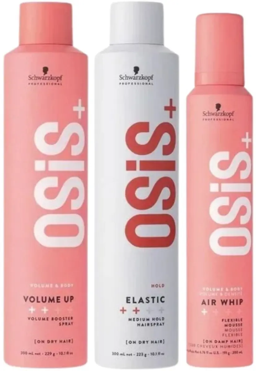 Schwarzkopf OSiS+ Elastic Volume Set - 3 Stuks