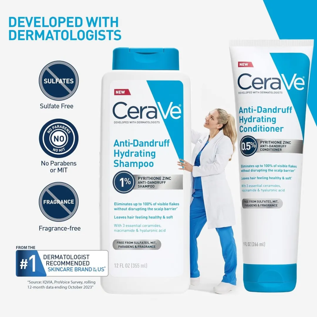 CeraVe Anti-Dandruff Hydraterende Shampoo 562ml