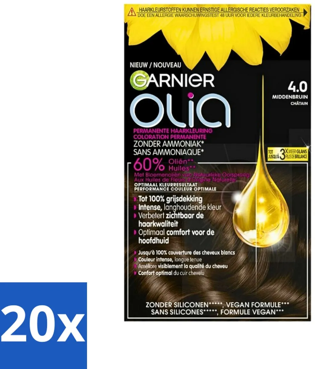 Garnier Olia 4 Haarkleuring Middenbruin
