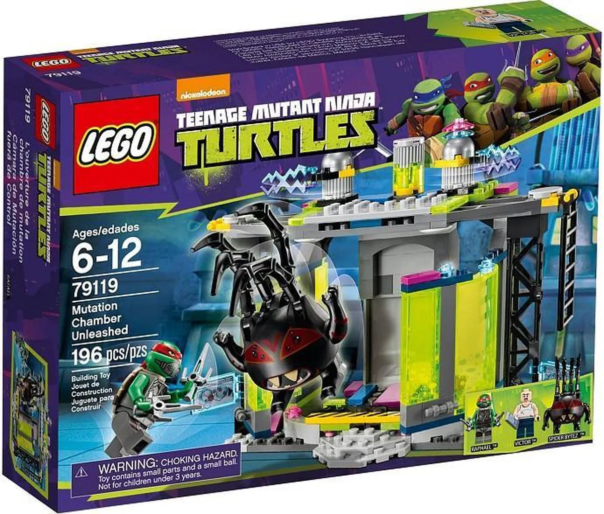 LEGO Ninja Turtles Mutatiekamer 79119 - 196 Stukken