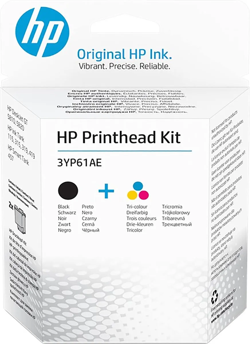 HP 3YP61AE Printkop - Zwart/Cyaan/Magenta/Geel