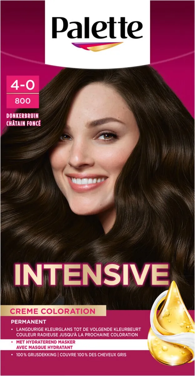 Schwarzkopf Poly Palette Haarverf 800 Donkerbruin - 3x115ml